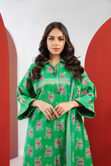Alkaram MS-10-23-Green Mid Summer Collection Online Shopping